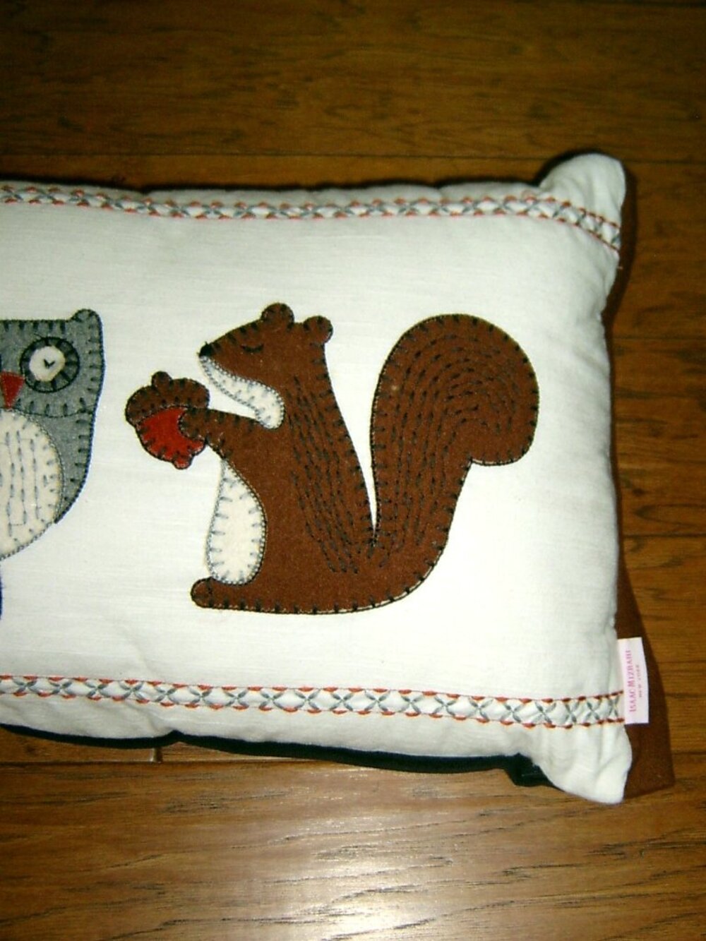 Isaac Mizrahi Fall Autum Critters Lumbar Decorative Throw Pillow - Picture 3 of 4